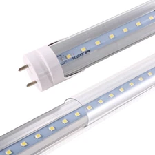 Led Florecent Tube Replacement 4ft 48 Inch Ballast Bypass 6500k Clear 10-100pcs