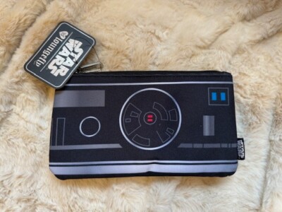 New Loungefly Disney Star Wars BB-9E Heart Logo Pencil Case Nylon Pouch Bag