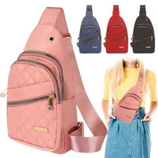 Women Crossbody Shoulder Bags Chest Sling Bag Sports Backpack Fanny Packs Travel