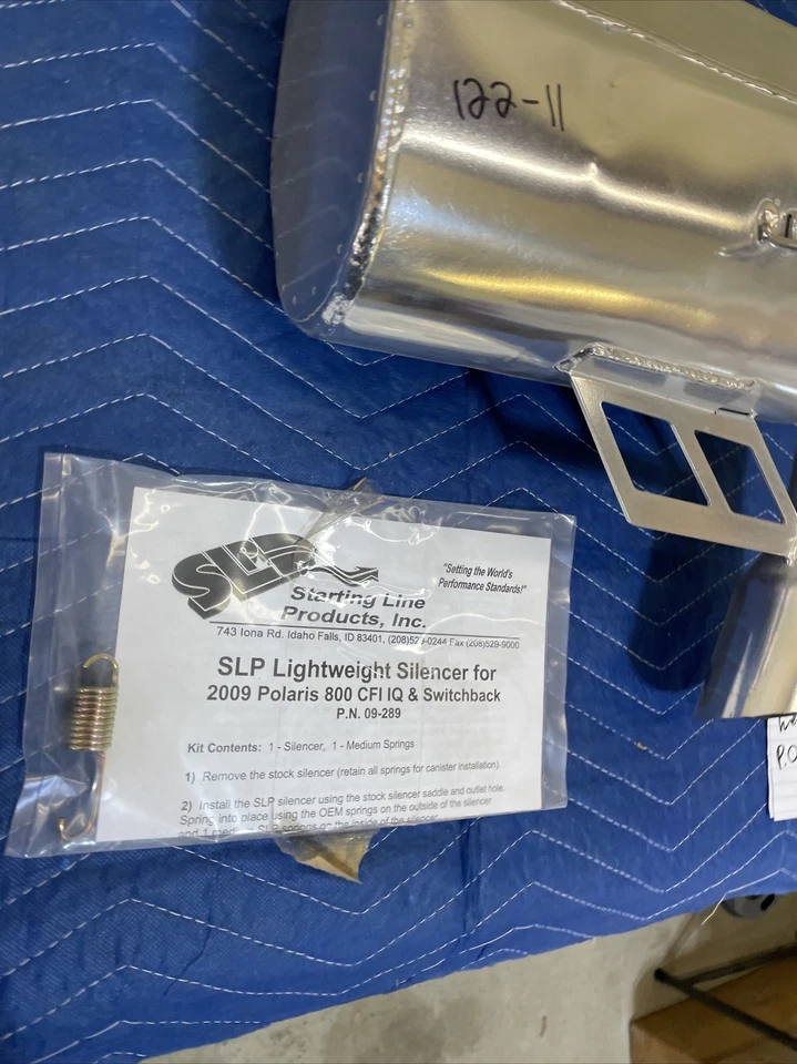 Polaris Dragon Rmk 800 SLP 2009 silenciador ligero lata 090-289-912 SLP 122 Foto 2 de 4