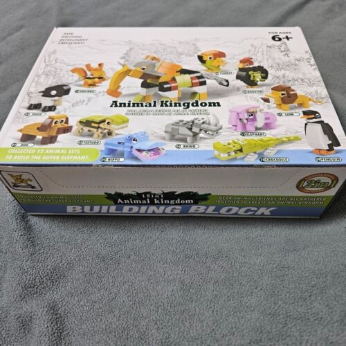 12 in 1 Animal Building Blocks Transformation to Elephant Toys  Kids Gift - Picture 1 of 4