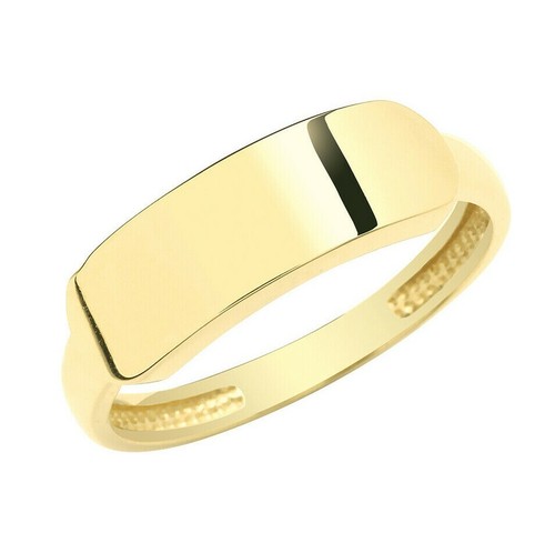 CARISSIMA Anello da Donna in Oro Giallo 9ct con Zircone 7.5mm x 6.5mm a Cuore con Contorno
