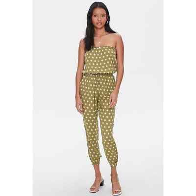 Forever 21 Medallion Print Sleeveless Tube Jumpsuit S Elastic