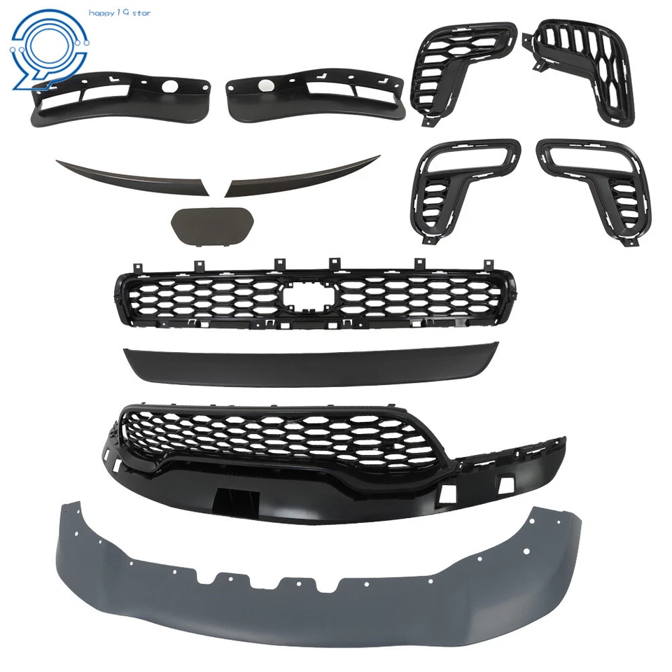 Front Bumper Grill Complete Assembly For 2021 2022 2023 Dodge Durango Foto 4 de 4