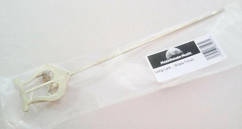 Lira larga para instrumentos de latón - acabado de latón