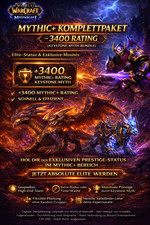WoW Mythic+ 3400 Rating Boost Keystone Myth M...