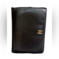CHANEL Black Leather Wallet