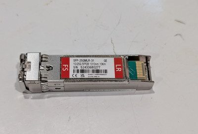 FS 25GMLR-31 SFP28 1310nm 10km Duplex LC/UPC SMF DOM Optical Transceiver Module