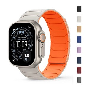 Bracelet magnétique pour iWatch Ultra 2 Series 10 9 8 7 SE 6 5 Silicone iWatch Bande