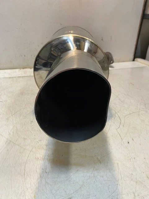 Greddy Automotive Twin-Loop Exhaust Muffler 30" Long 8-1/4" Dia. 57mm Bore - Image 4 of 4