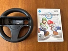 Mario Kart Game CIB  Nintendo Wii Bundle w/ Steering Wheel OEM Tested