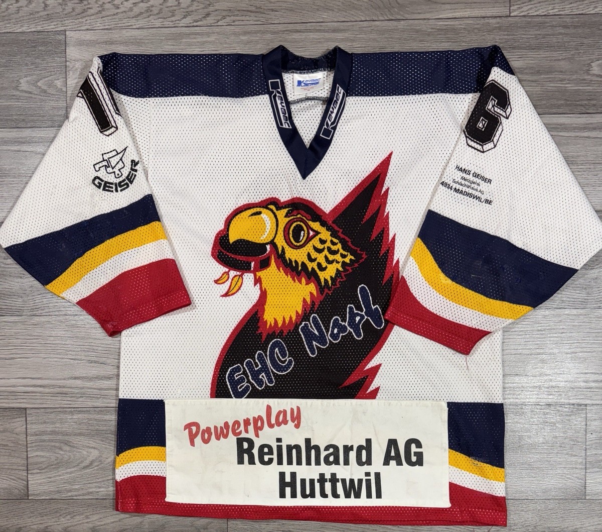 EHC Napf Falcons #16 Switzerland Ice Hockey Jersey Shirt Keybec