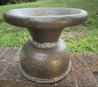 古董 8 英寸高黄铜痰盂 ~ S.W. Farber New York ~ Estate Find