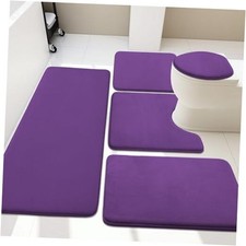 Bathroom Rug Set 5 Piece, Memory Foam Bath Mat Set, Super Absorbent Bath Mats