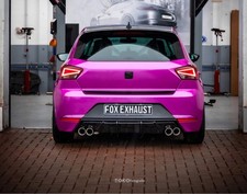 FOX Sportauspuff Endschalldämpfer rechts links je 2x76 für Seat Ibiza V KJ 1.5l