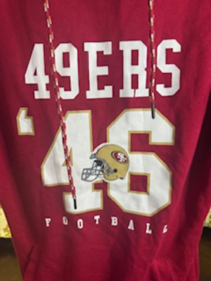 Ultra Game NFL San Francisco 49ers Football Hoodie Women's Large - Image 4 of 4