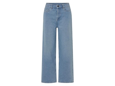 esmara  Damen Jeans, Wide Leg, hohe Leibhöhe (Hellblau, 36) - B-Ware neuwertig