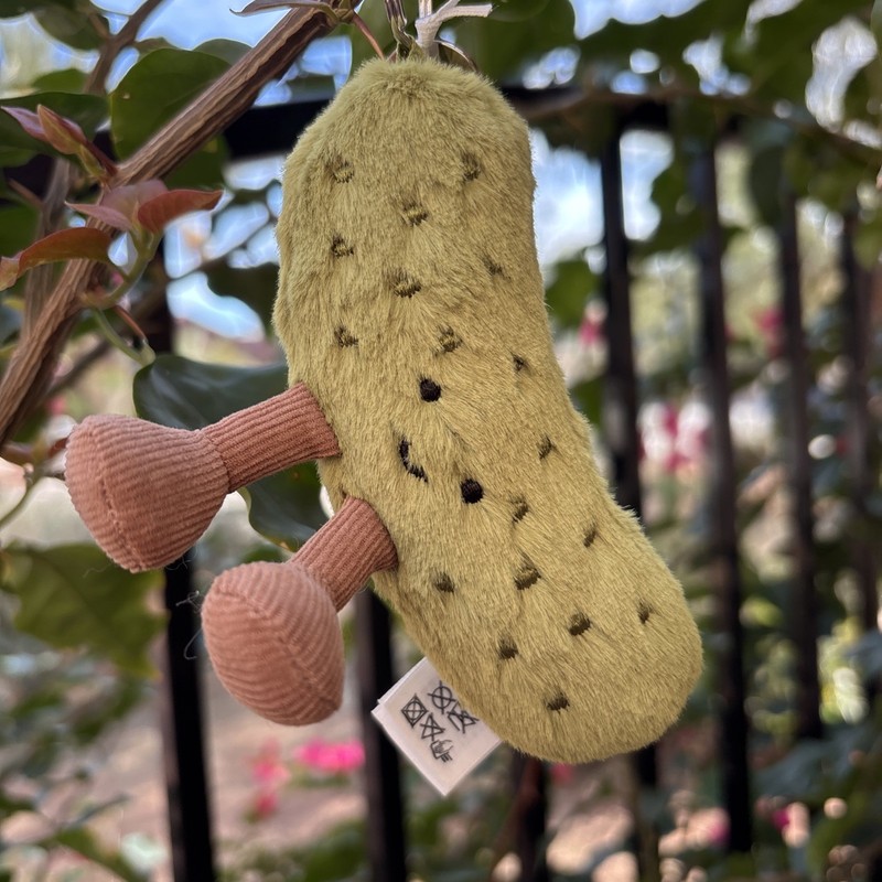 Jellycat Amuseables P ICKLE Bag Charm Authentic in-hand US Seller NWT