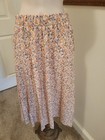 Pretty Calico Floral Print Full Midi Skirt Sz M — photo 2