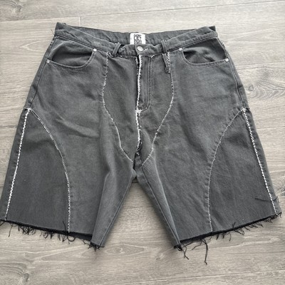 Don t Let Mom Find Out Shorts (DLMFO) Men s 36 Gray denim cut off jorts cotton