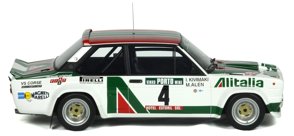 OTTOMOBILE FIAT 131 ABARTH 1:12 RALLY PORTOGALLO 1978 MINT IN BOX no 1:18 - Immagine 4 di 4