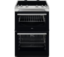 Image of AEG CCX6500ACM 60 cm Freestanding Electric Ceramic Cooker - Black - GRADED
