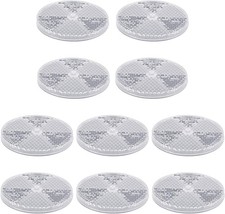 10 Pack Front round Reflector for Driveway Fence Gate Posts Trailers Safety Auto