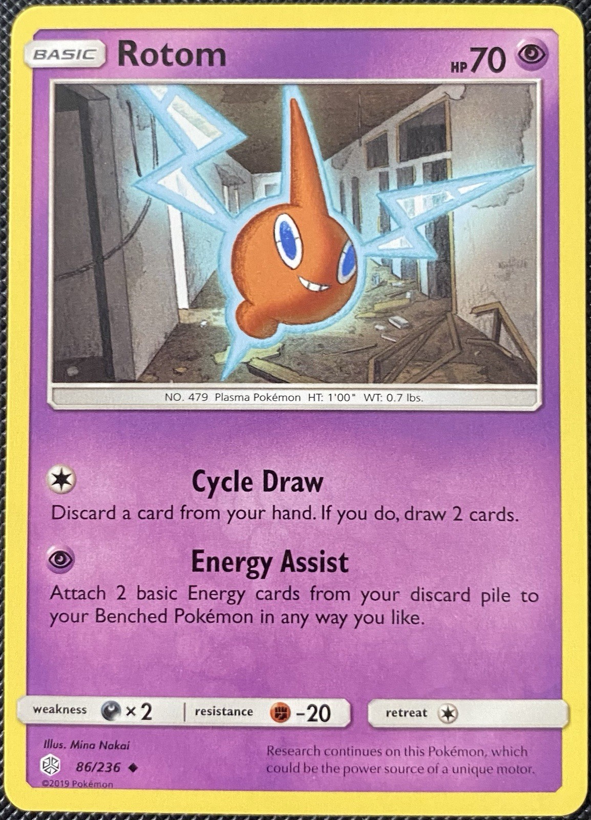 Rotom 86/236 Sm-Cosmic Eclipse Regular - Pokémon Card