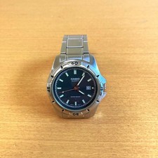 CASIO MTP-1244 quadrante nero data quarzo