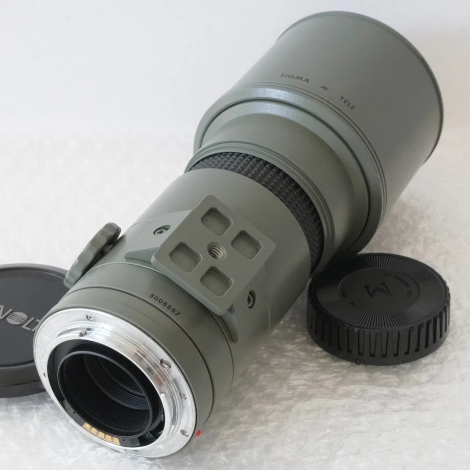 Rare Olive SIGMA 400mm F5.6 AF Tele Multi-Coated Minolta Sony A Mount Lens Japan - Image 2 of 4