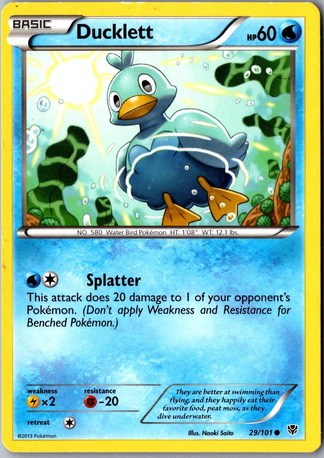 Ducklett 29/101 Common Plasma Blast Lightly Played Pokemon Card TCG Single