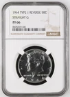 1964 Kennedy Half Dollar NGC PR66 Straight G Silver Proof Coin Type 1 Reverse