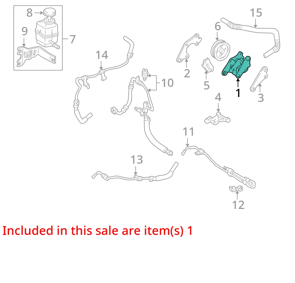 Bomba de columna de dirección asistida Toyota Avalon 1995-2004 OEM HERC4 Foto 3 de 4