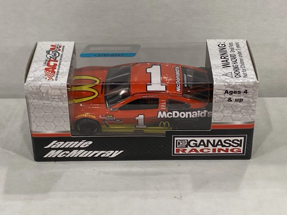 2017 Jamie McMurray #1 McDonald's - Nascar Diecast Novo Na Caixa 1/64 Raro - Imagem 2 de 4