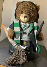 Slytherin Harry Potter Build a Bear W/ Robe, Sweater, Scarf, Wand  Broom NWT