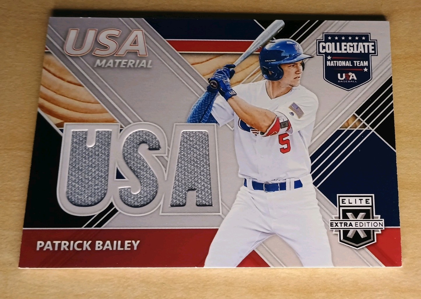 2020 Panini Elite Patrick Bailey USA Material Relic USAM-PB Guardians