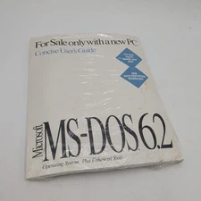 Microsoft MS-DOS 6.2 Operating System Plus Enhanced Tools New With Floppy Discs