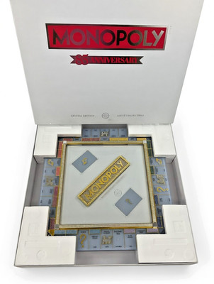 Monopoly Crystal Edition 85th Anniversary Swarovski Glass Board Limited Hasbro