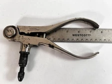 Vintage Ideal 38 S&W M Reloading Tong Tool Handheld Bullet Sizer USA Press