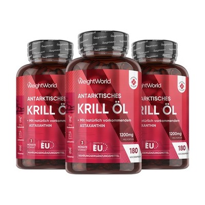 WeightWorld Krill Oil 1200 mg 180 Softgels