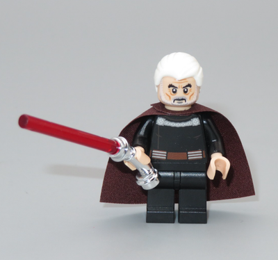 Lego Star Wars Count Dooku chrome hilt weapon Minifigure 75017