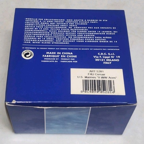 Armour Collection 1:100 METAL F4U Corsair US Marines II WW Aces 5281 Diecast Pla - Picture 7 of 10
