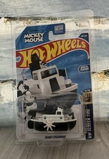 Hot Wheels HW Screen Time Mickey Mouse Disney Steamboat NEW w/Protector