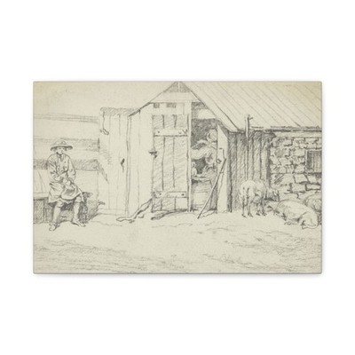 Auguste Claude Simon Legrand - Jongeman - Canvas Wall Art