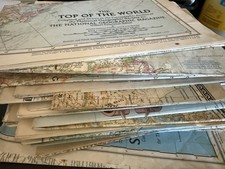 Vintage Maps Of The World, National Geographic 1950-1960s original VHTF