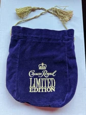 Vintage Crown Royal Limited Edition 750ml Velvet Bag With Tassels RARE!!
