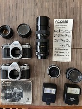 Canon AE-1 SLR Film Cameras and bundle