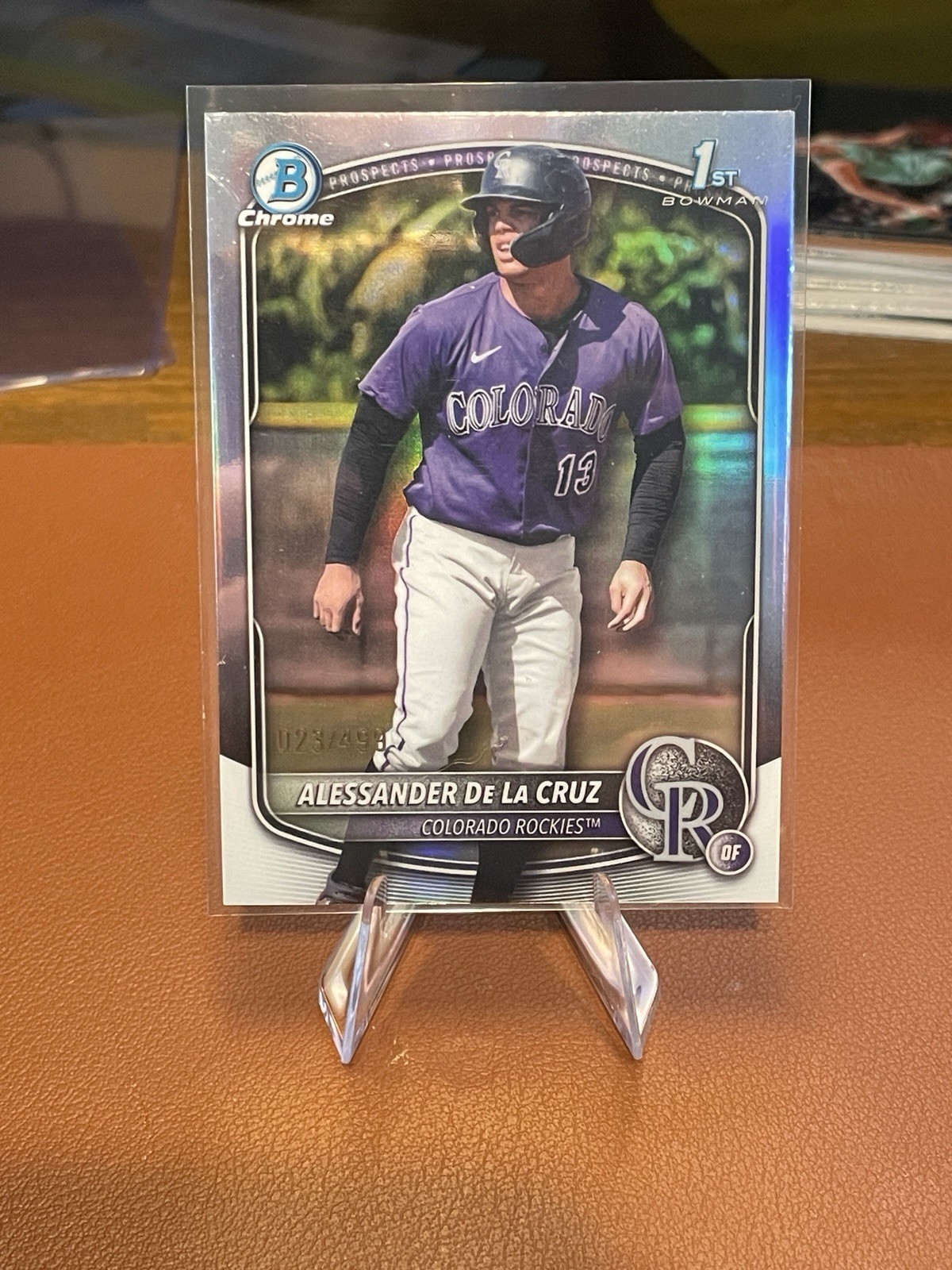 2025 Bowman Chrome - 1st Bowman BCP-219 Alessander De La Cruz Refractor /499