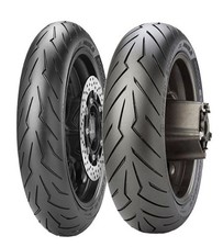 Coppia Gomme Moto 120/70-15 56S - 160/60 R15 67H  PIRELLI DIABLO ROSSO SCOOTER