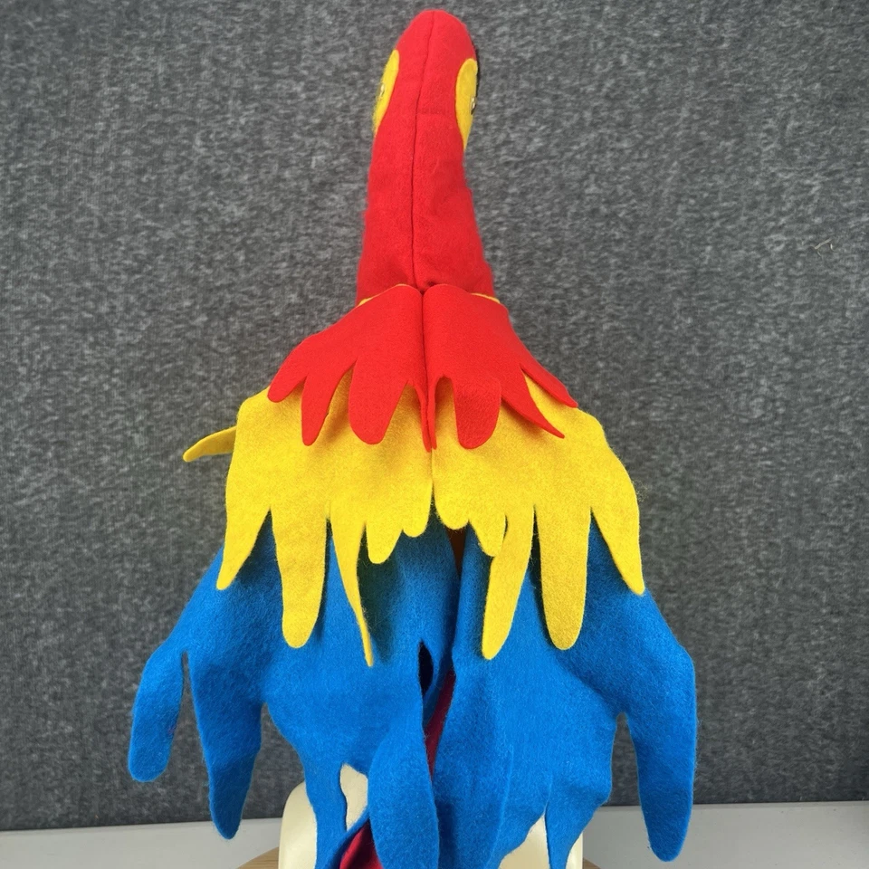 Gorra Cabeza de Loro Gorra Novedad Animal Pájaro Disfraz para Jimmy Buffet Alas Cola Foto 4 de 4